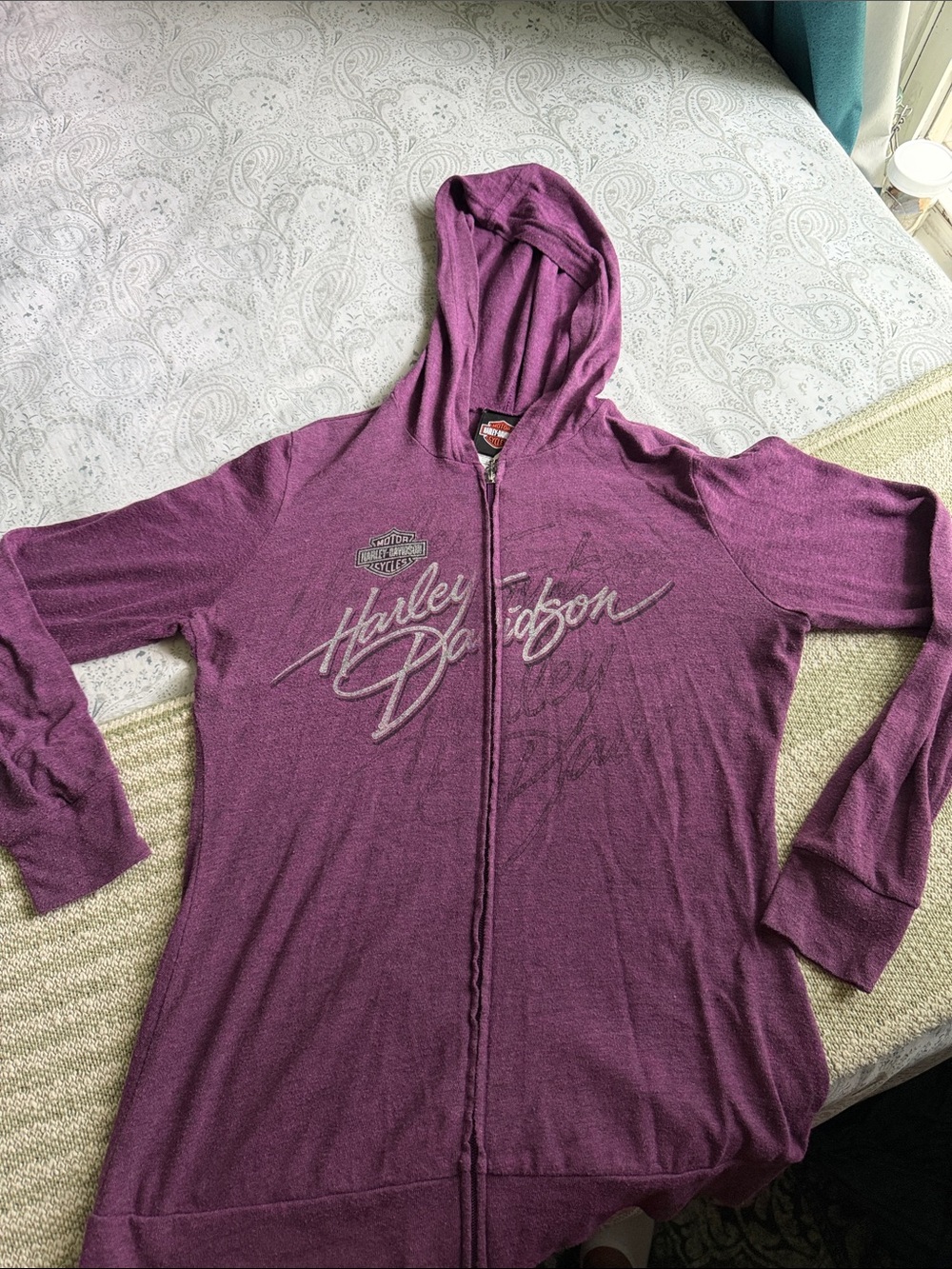 Harley-Davidson Women's Purple Zip Hoodie